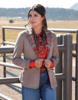 Cruel Women's Heather Western Blazer - Brown