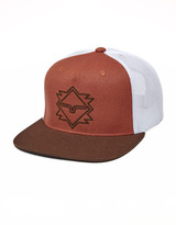 Kimes Ranch North Star Snapback Solid Logo Cap - Burnt Orange