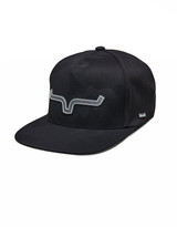 Kimes Ranch Hard Pressed Snapback Camo Print Logo Cap - Black (Closeout)