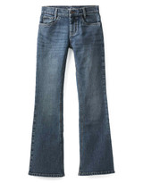 Cruel Girls' Lucy Stretch Mid Rise Slim Fit Boot Cut Jeans (Sizes 4-6x) - Medium Stonewash