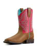 Ariat Kids' Westwood 8" Wide Square Toe Boots - Brown/Pink