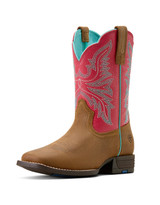 Ariat Kids' Westwood 8" Wide Square Toe Boots - Brown/Pink