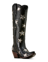 Ariat Women's Casanova Star 16" Snip Toe Boots - Black/Silver