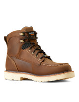 Ariat Men's Rebar Lift 6" Round Toe Lace Up Composite Toe EH H2O Work Boots - Distressed Brown