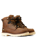 Ariat Men's Rebar Lift 6" Round Toe Lace Up Composite Toe EH H2O Work Boots - Distressed Brown