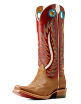 Ariat Women's Futurity Fort Worth 14" Narrow Square Toe Boots - Tan/Red