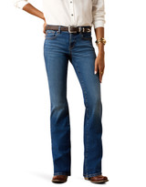Ariat Women's Perfect Rise Stretch Mid Rise Regular Fit Boot Cut Jeans - Oasis