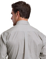 Stetson Men's Long Sleeve Print Button Down Shirt - Grey