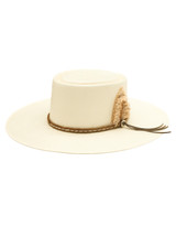 Stetson Women's Oasis Straw Telescope Crown Cowboy Hat - Natural