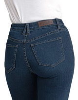 Rock & Roll Denim Women's Extra Stretch Trouser High Rise Slim Fit Flare Leg Jean - Dark Wash