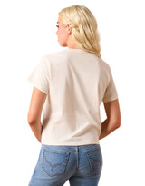 Ariat Women's Short Sleeve "Easy Does It" Print Tee Shirt - Natural