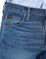 Wrangler Men's Cody Johnson 02 Regular Stretch Low Rise Regular Fit Straight Leg Jeans - Moonlight