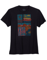 Tin Haul Women's Short Sleeve Print Tee Shirt - Black