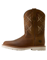 Ariat Kids' Activate 8" Round Toe Cowboy Boots - Distressed Brown