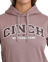 Cinch Women's Heather Logo Pullover Hoodie - Lilac