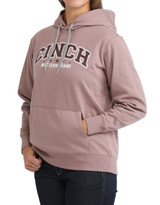 Cinch Women's Heather Logo Pullover Hoodie - Lilac