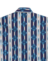 Tin Haul Men's Short Sleeve Stripe Snap Shirt - Blue/Cream