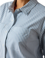 Ariat Women's Everything Stretch Long Sleeve Stripe Button Down Shirt - Blue/White