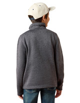 Ariat Boys' Caldwell 1/4 Zip Heather Pullover - Grey