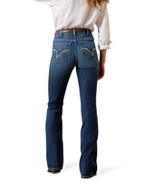 Ariat Women's Mazie Stretch High Rise Slim Fit Boot Cut Jeans - Plumas