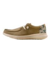Ariat Men's Hilo 3" Slip-On Moc Toe Shoes - Tan/Teal