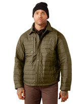 Ariat Work Men's Rebar Cordura Ripstop Solid Snap Shirt Jacket - Green