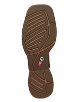 Tony Lama Men's Bartlett 11" Square Steel Toe EH Work Boots - Light Brown/Red (Closeout)