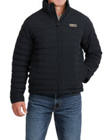 Cinch Men's Ripstop Puffer Solid Zip Jacket - Black
