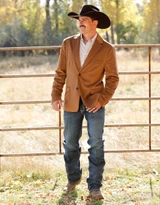 Cinch Men's Solid Corduroy Sport Coat - Brown