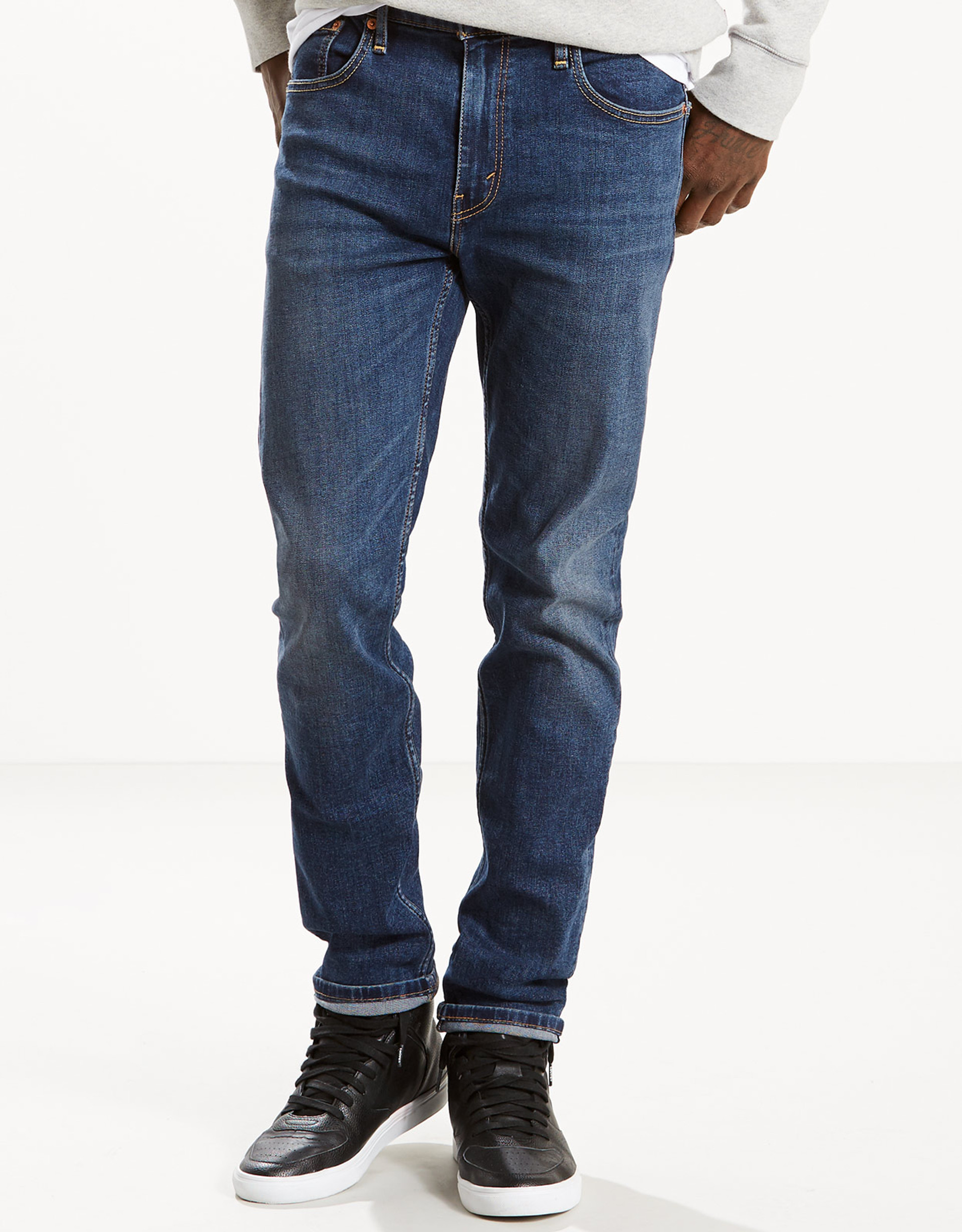 Levi's Men's 502 Taper Stretch Low Rise Regular Fit Tapered Leg Jeans ...