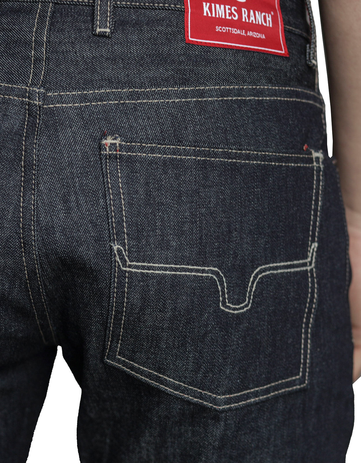 Kimes Ranch Men's Raw James Low Rise Straight Fit Straight Leg Jeans