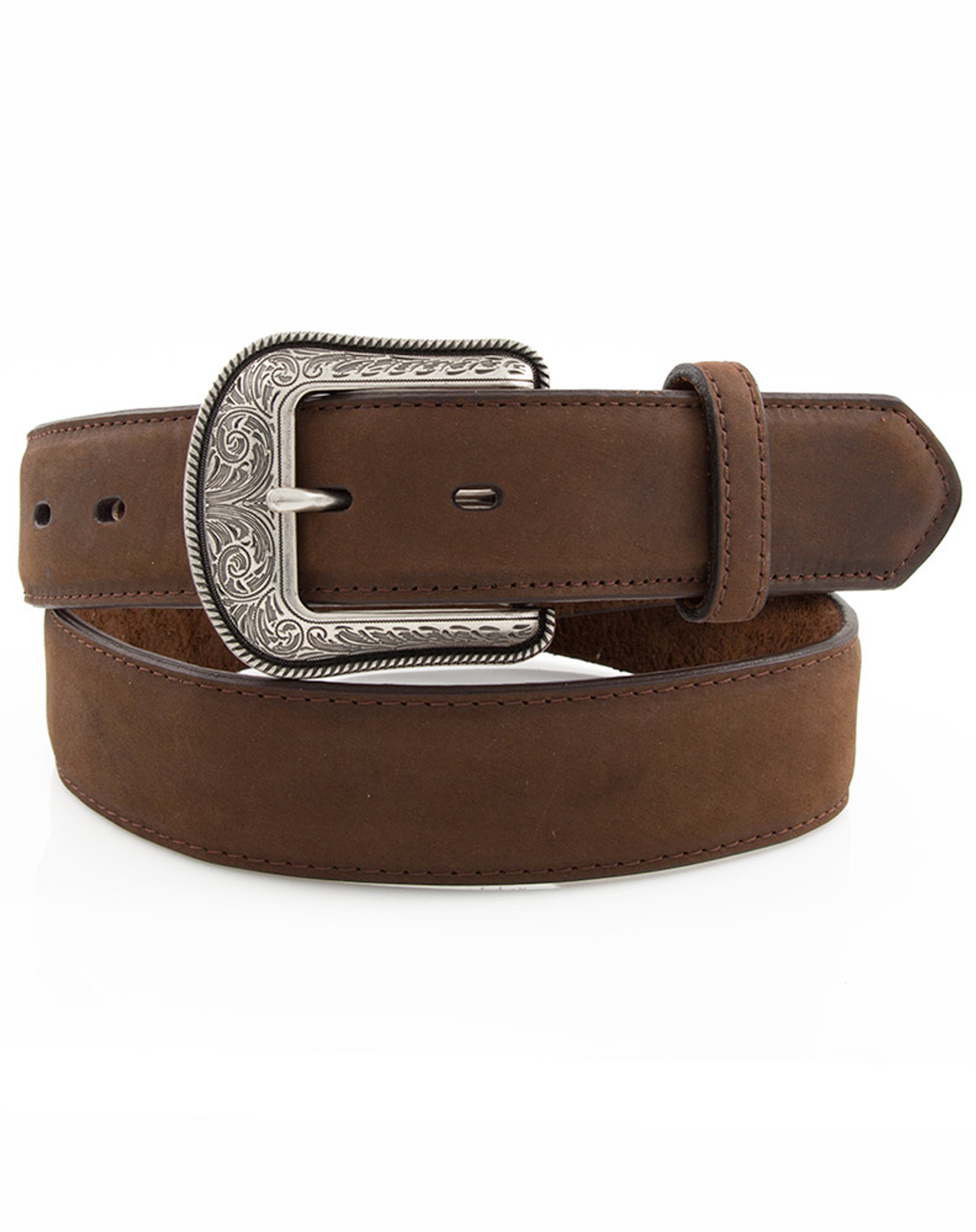 Emg6977 Crazy Horse Leather Designer Men Chest Logo Custom Belt