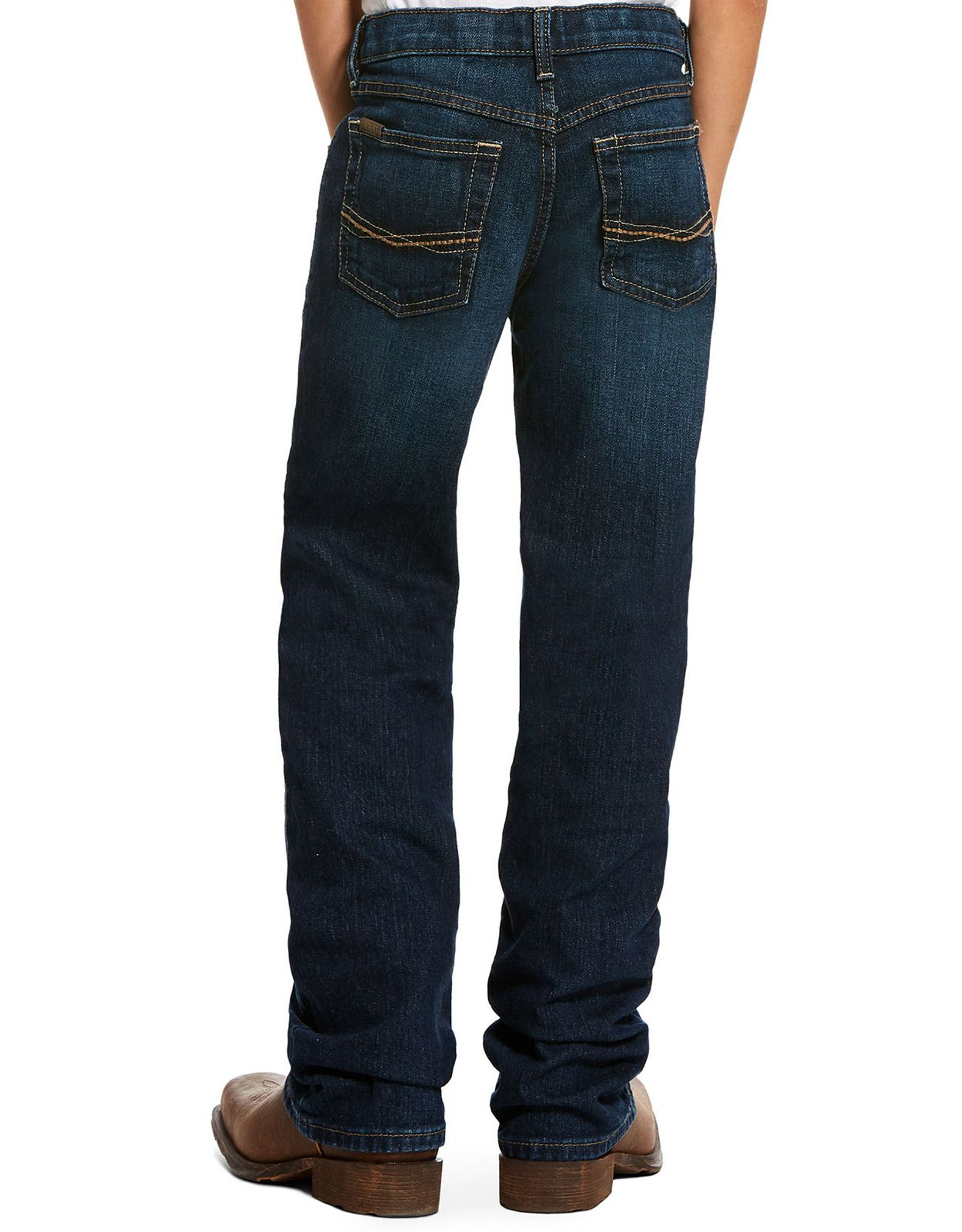 Ariat Boy's B4 Relaxed Legacy Stretch Low Rise Relaxed Fit Boot Cut Jeans - Chief