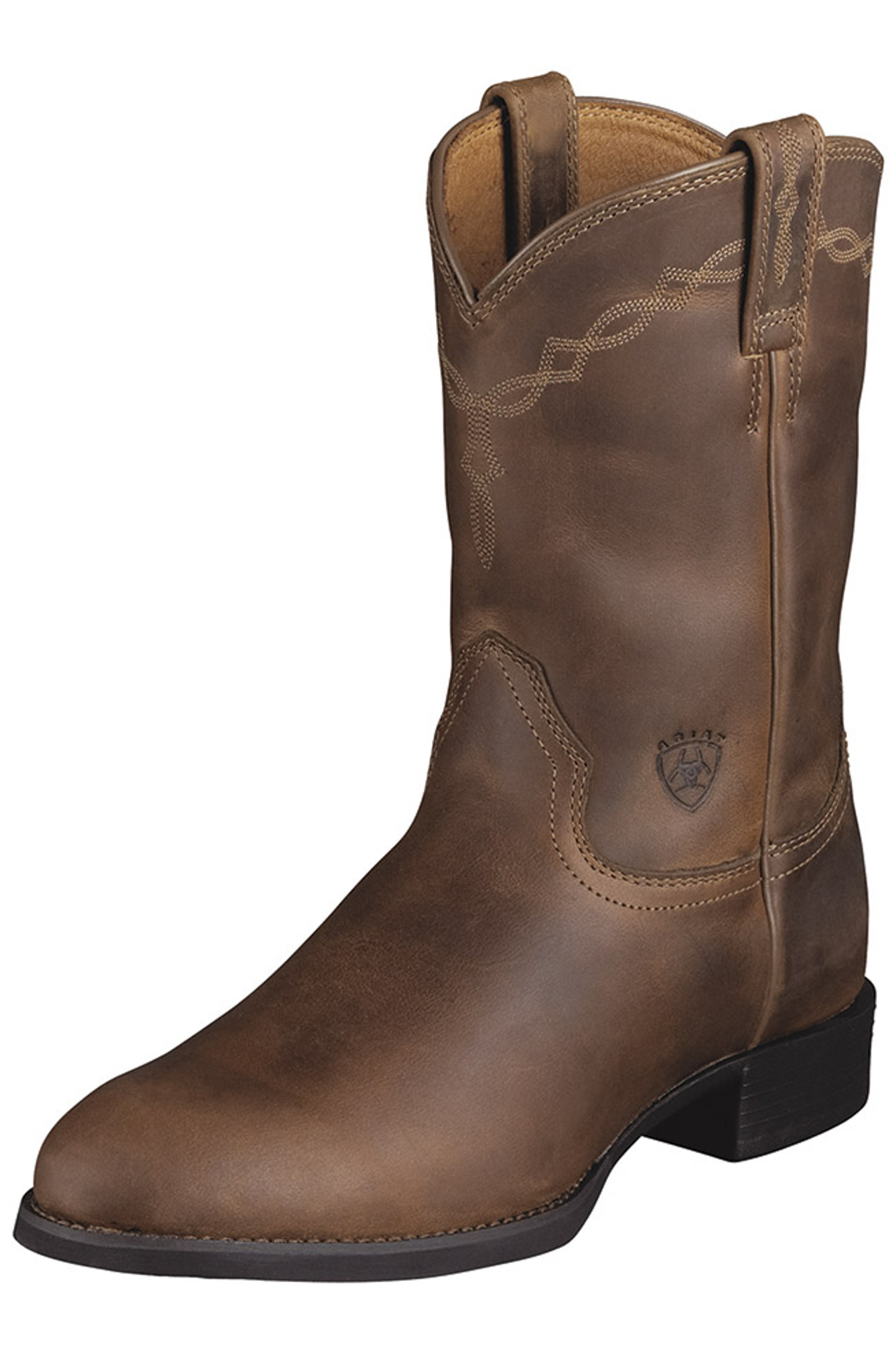 Ariat Men's Heritage Roper 10" Round Toe Boots - Distressed Brown