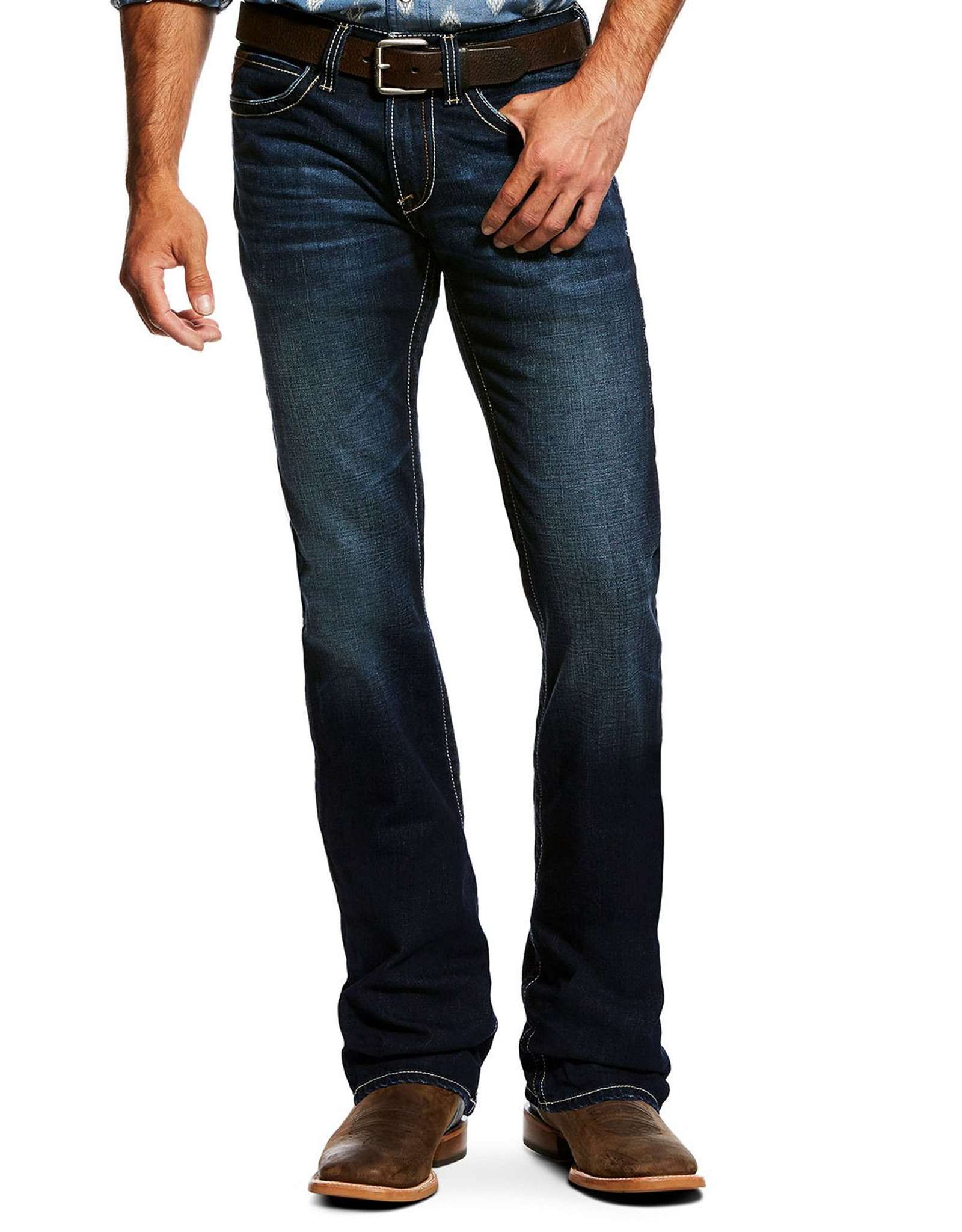 Ariat Men's M7 Slim Stretch Low Rise Slim Fit Straight Leg Jeans - Dodge