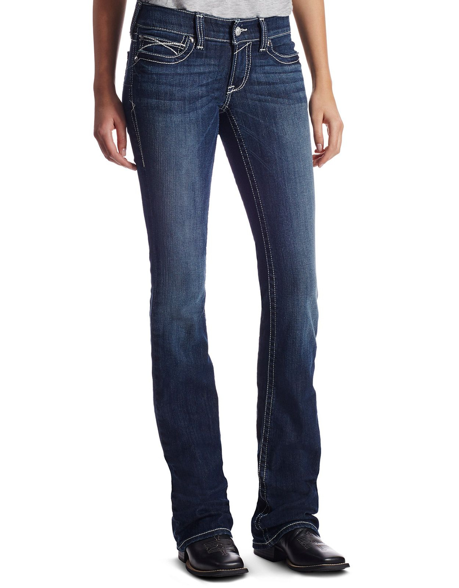Ariat Women's R.E.A.L. Low Rise Slim Fit Boot Cut Jeans