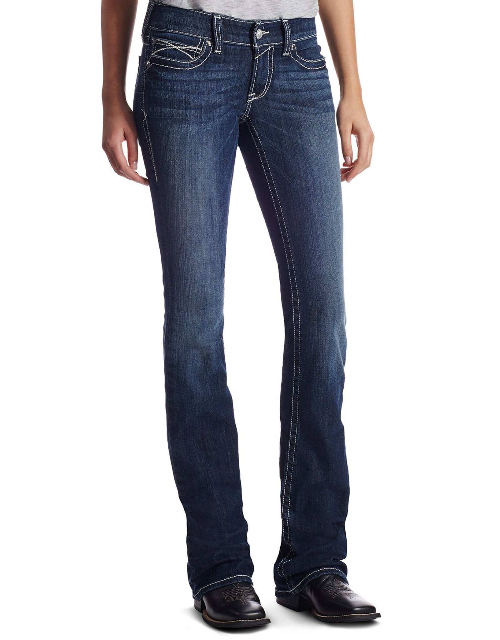 Ariat Women's R.E.A.L. Low Rise Slim Fit Boot Cut Jeans - Lakeshore