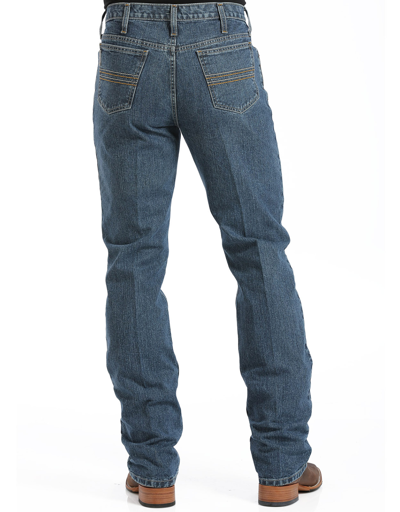 Cinch Men's Silver Label Mid Rise Slim Fit Straight Leg Jeans - Medium  Stonewash