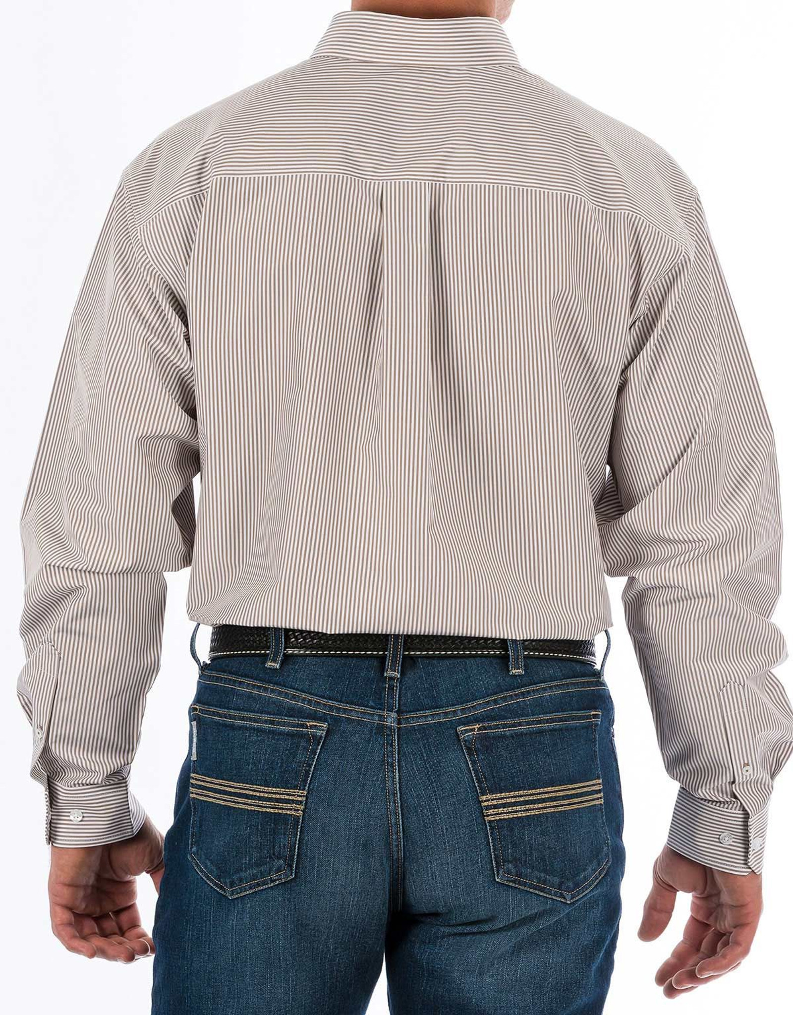 Cinch Men's Long Sleeve Solid Button Down Shirt - Grey