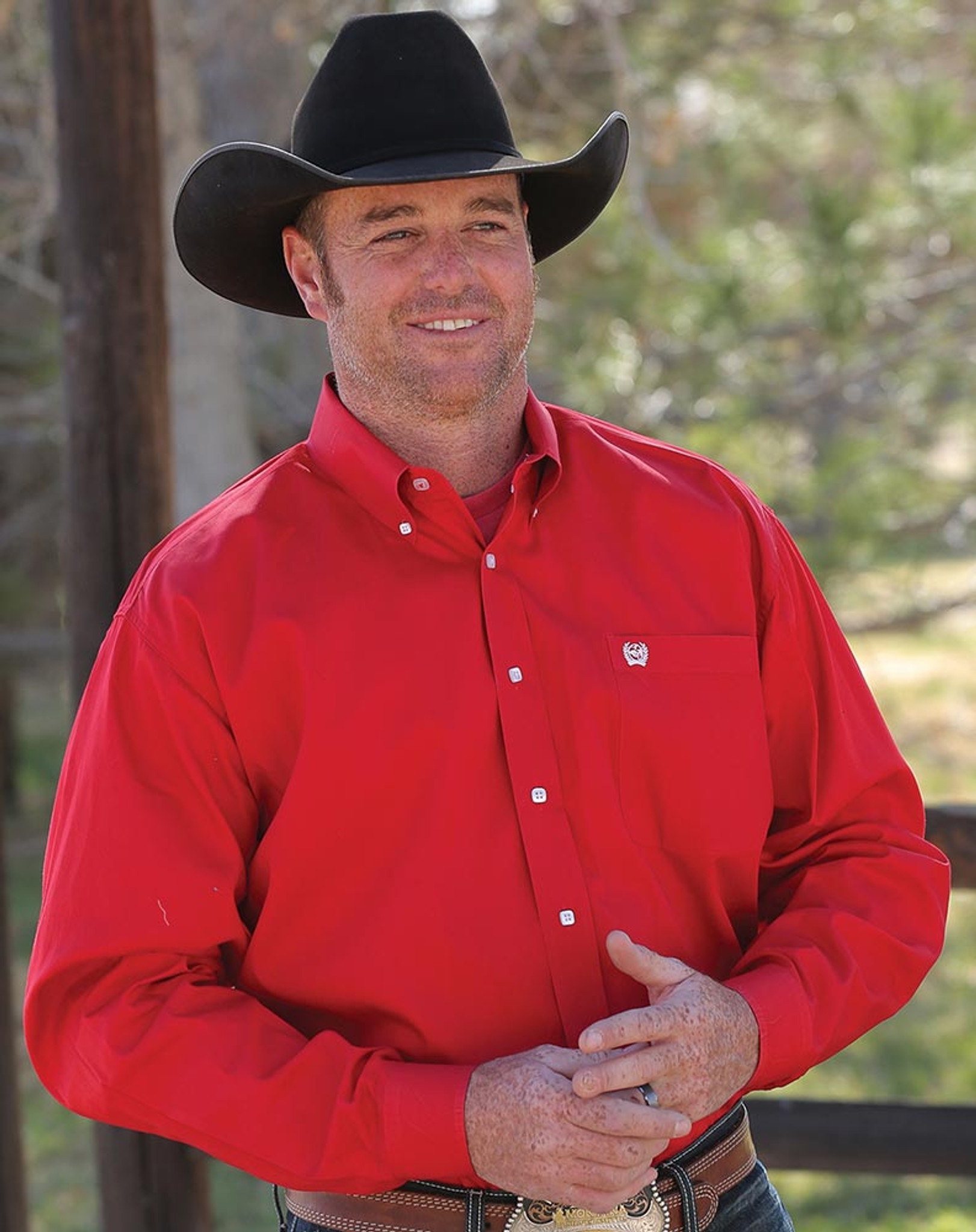 Cinch® Men's Solid Long Sleeve Shirt - Fort Brands