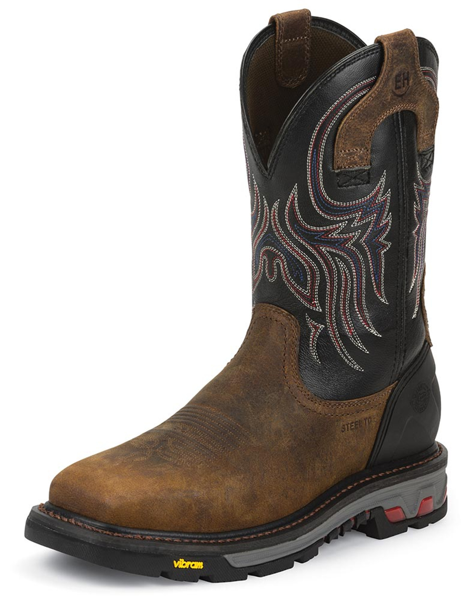 justin boots men's steel toe boots