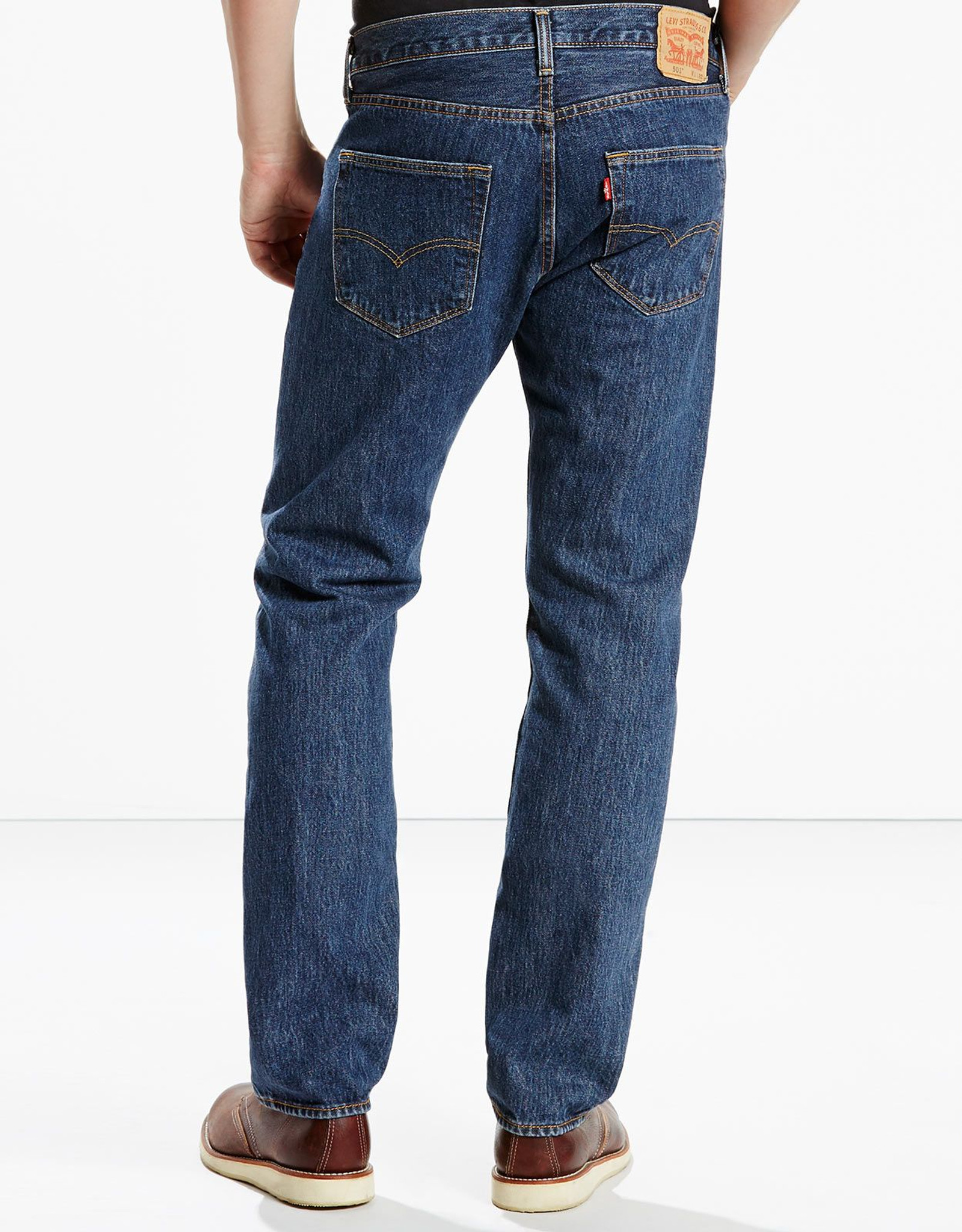 Levi's Men's 501 Original Mid Rise Regular Fit Straight Leg Jeans