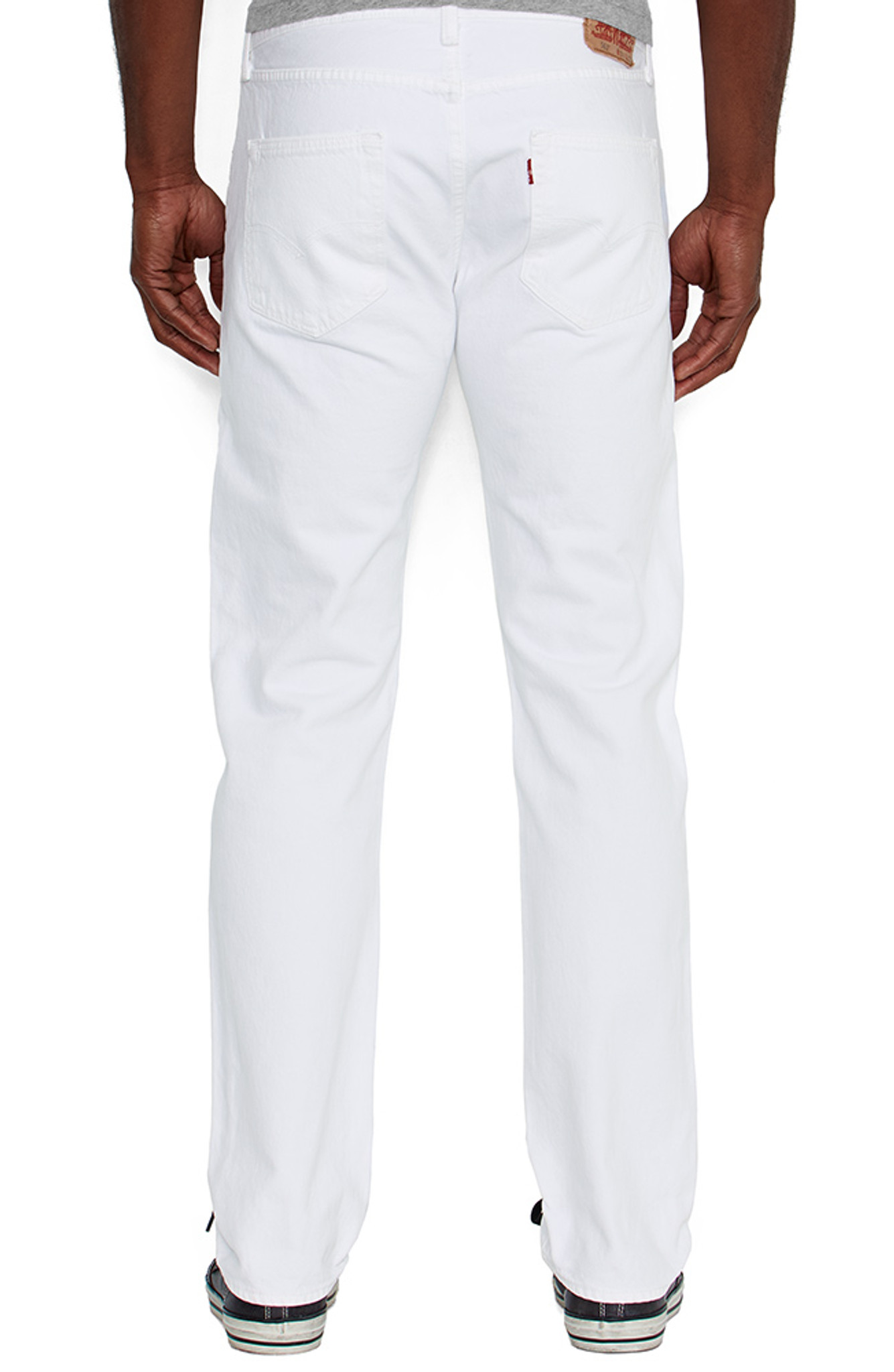 levi's men's 501 original fit jeans white