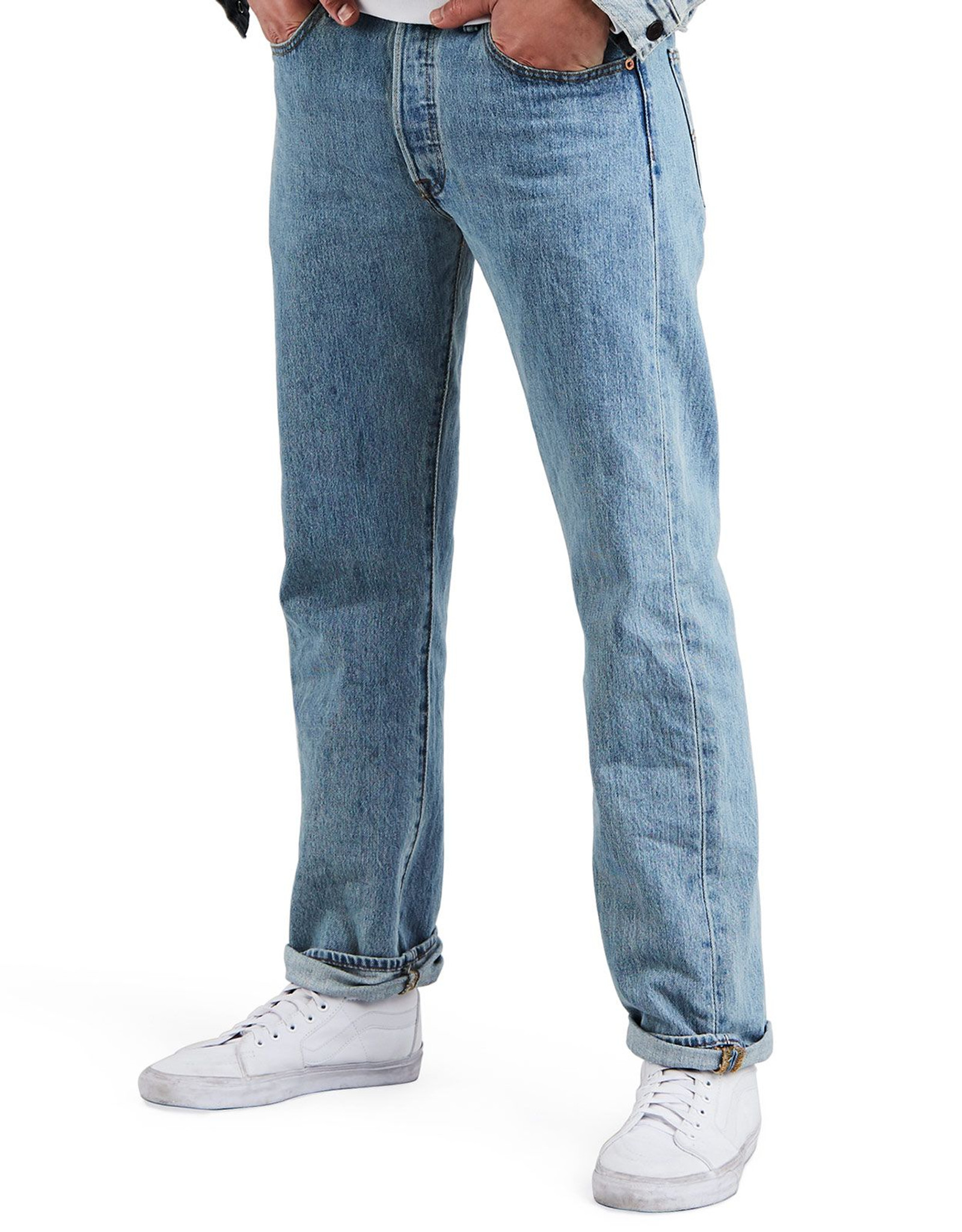 Levi's Men's 501 Original Mid Rise Regular Fit Straight Leg Jeans