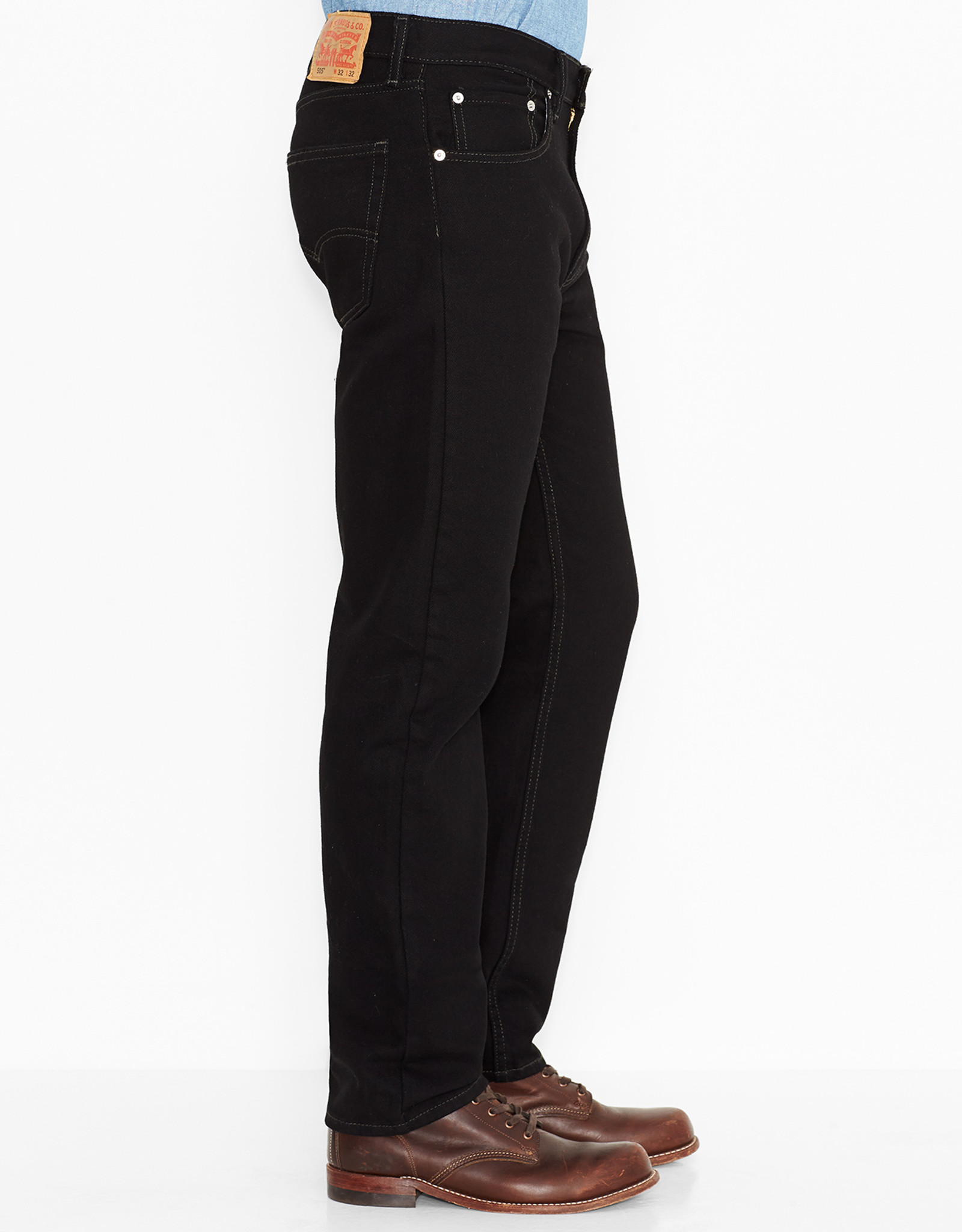 levi 505 regular fit black jeans