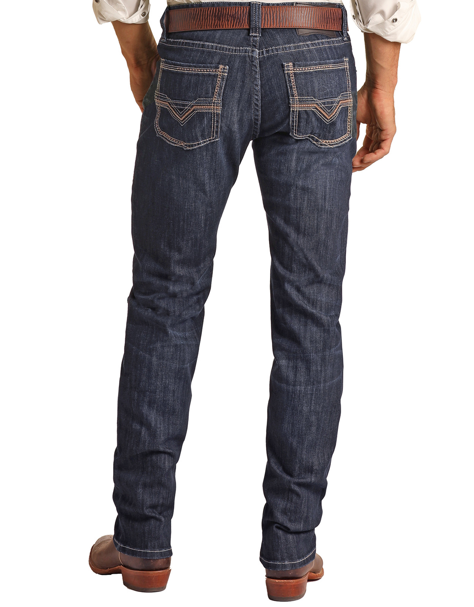 Men's Slim Fit Stretch Revolver Straight Leg Jeans - Rock and Roll