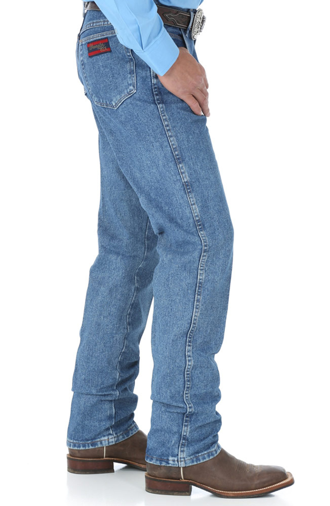 Wrangler Men's 22 Original High Rise Regular Fit Tapered Leg Jeans - Vintage Denim