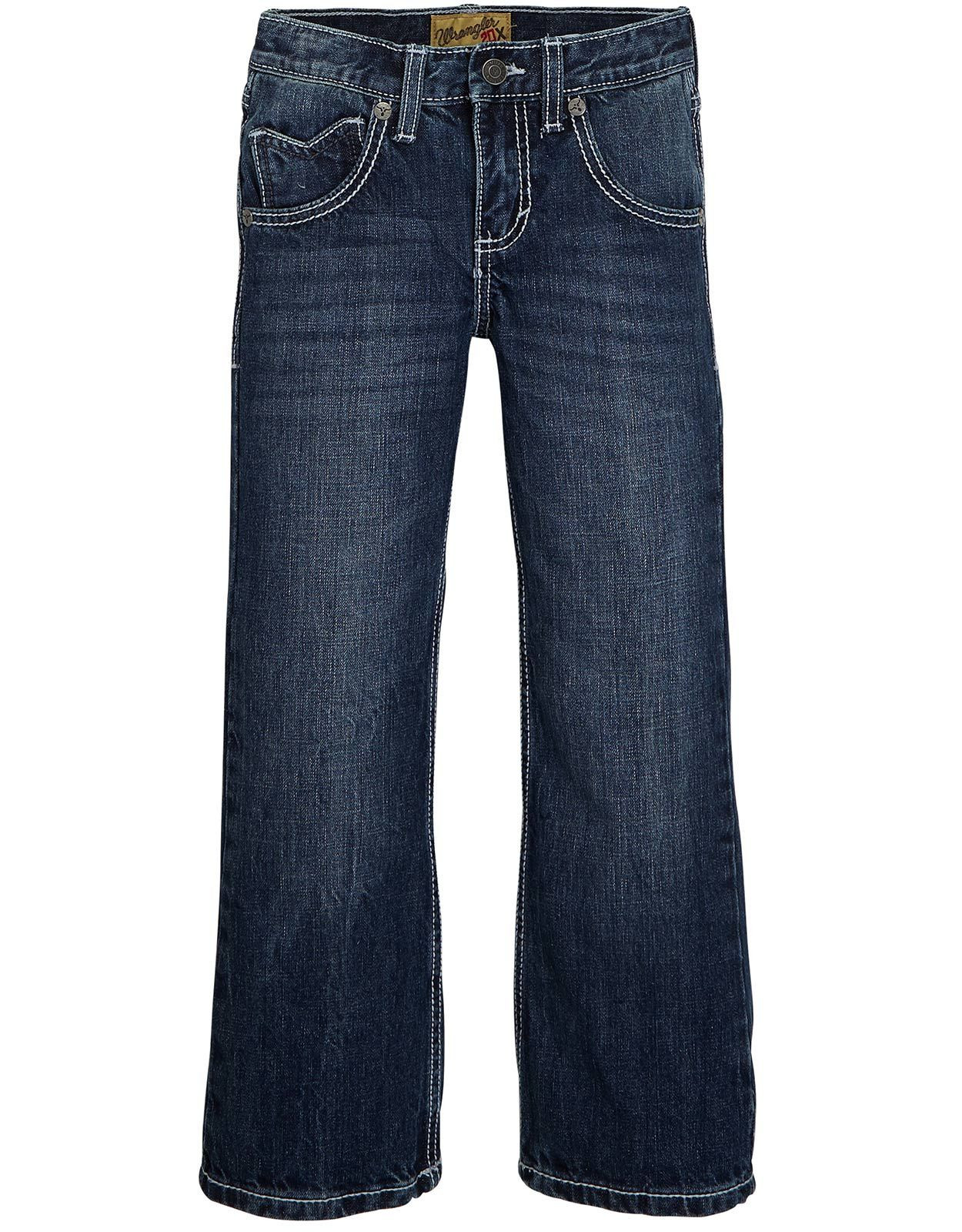 Wrangler Boys' 42 Vintage Low Rise Slim Fit Boot Cut Jeans (Sizes 8-20) - Canyon Lake