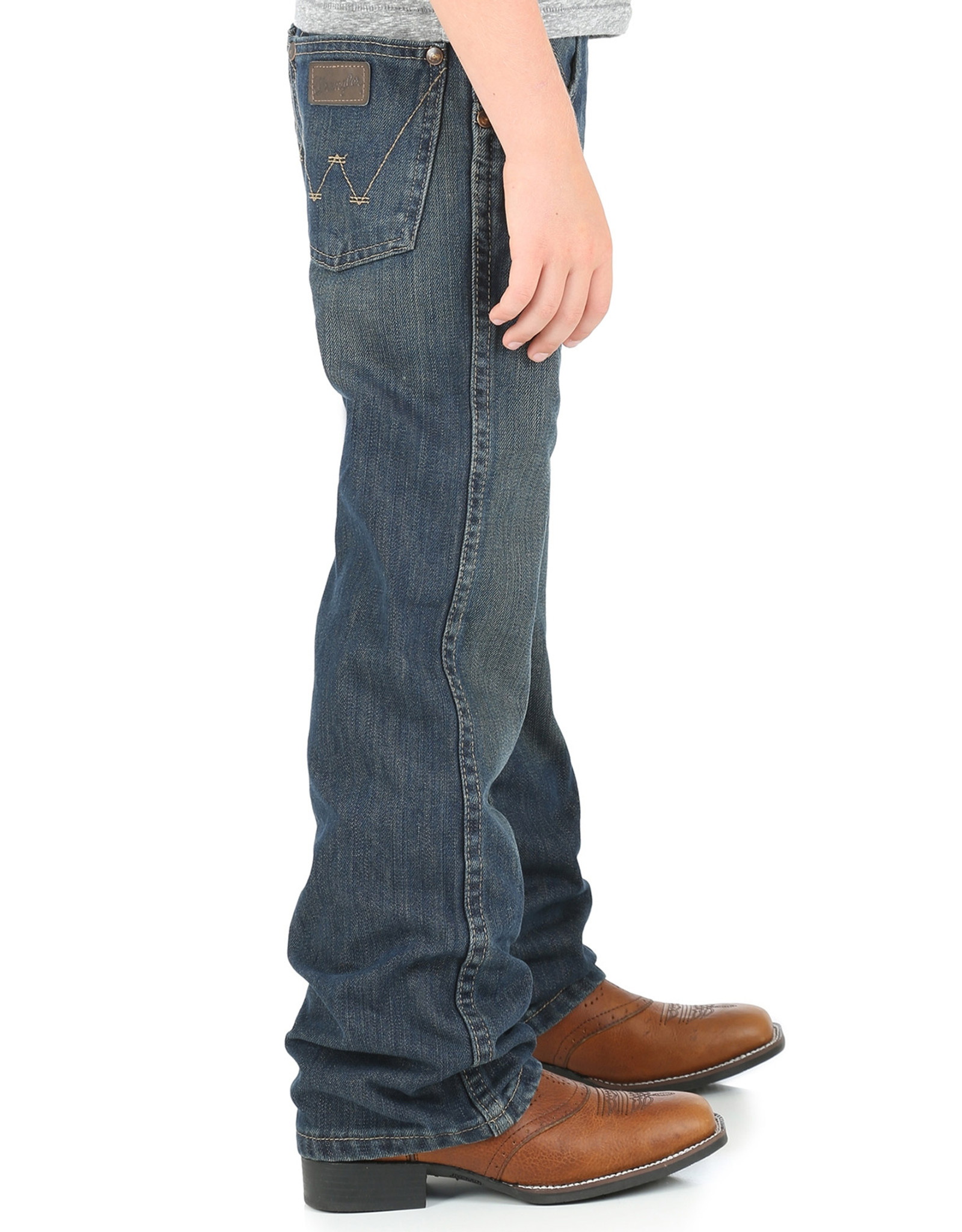 Wrangler Boy's Retro Low Rise Relaxed Fit Boot Cut Jeans (Sizes 8-20) - Night Sky