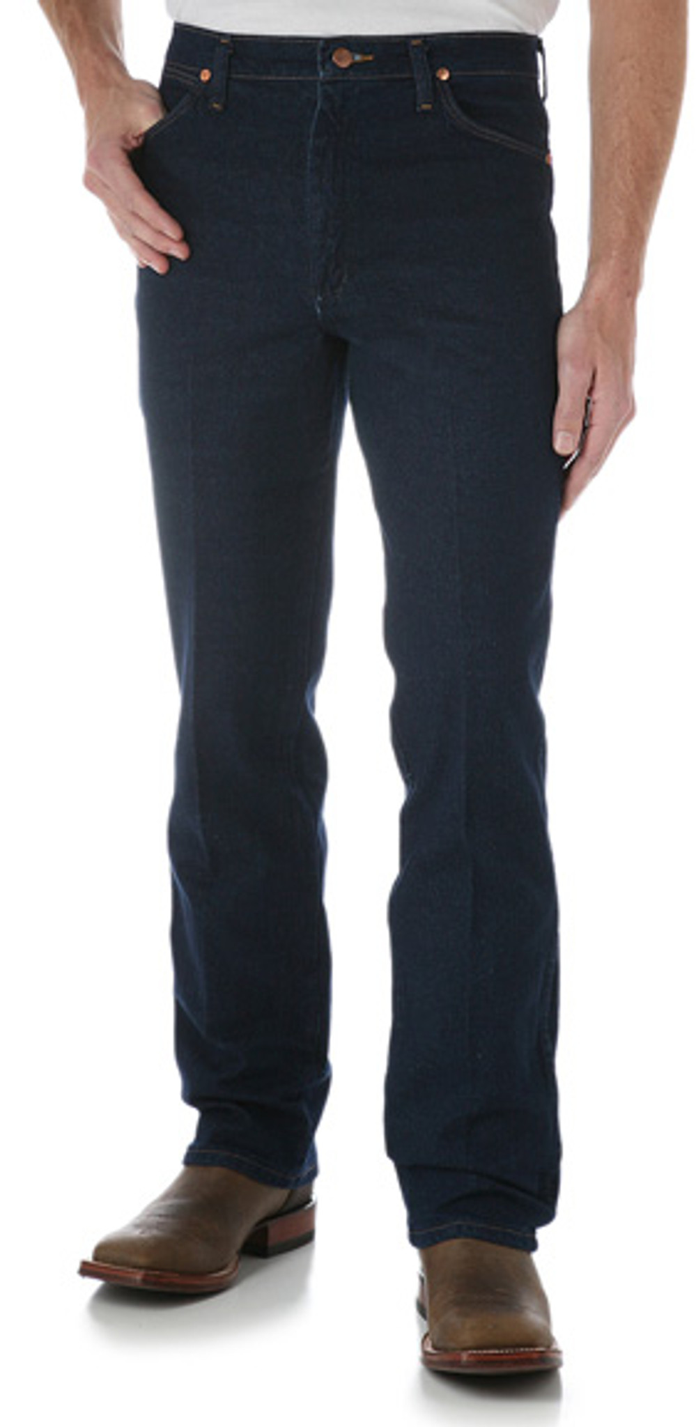 Wrangler Men's 936 Slim High Rise Slim Fit Boot Cut Jeans - Rigid